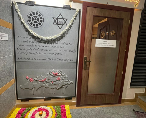 Flower Decorations at Sri Aurobindo Society -Chennai Branch